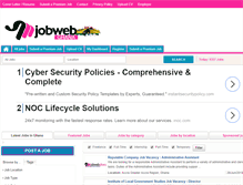 Tablet Screenshot of jobwebghana.com